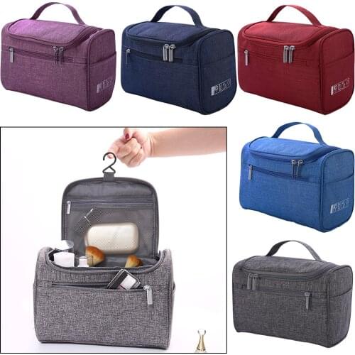 Waterproof Hanging Cosmetic Bag Business Makeup Case Women Travel Make Up Zipper Organizer Storage Pouch Toiletry Wash Bath Kit