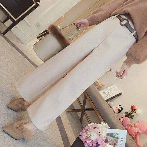 Women Pants Autumn And Winter High Waist Casual Pants Loose Straight Women Pantalones De Mujer