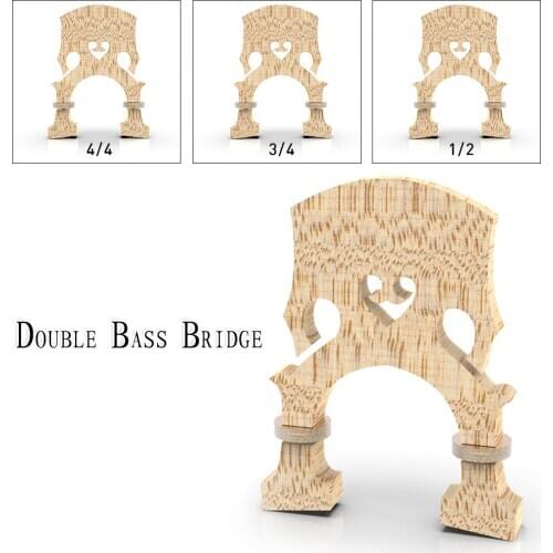 1pc Handmade New AA Grade Bridge Upright Bass Wood Double Bass Standard Accs