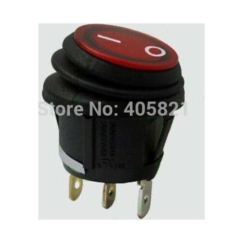 12V 3Pins rocker switch with lamp inside,installed hole 20MM car switch