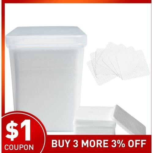 200Pcs/Bag Eyelash Extension Glue Removing Cotton Pad Disposable Bottle Mouth Wipes Patches Makeup Cosmetic Cleaning Tools