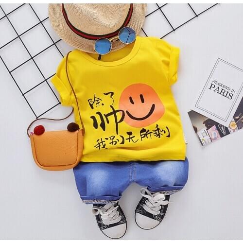 2021 Summer Baby Boys Clothing Sets Infant Clothes Suits Cartoon T Shirt Shorts Kids Children Vacation Costume 1 2 3 Year