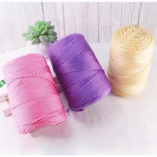 3mm 230g/roll Nylon Ice Yarn for hand knitting Summer Hats Bags Knitted Crochet DIY Handmade Craft Knit Yarn Thread