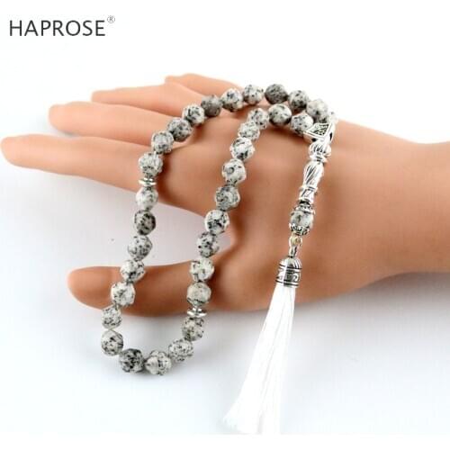 HAPROSE Tesibah bracelets Islamic Muslim tasbih Allah Vintage style bracelet 99 beads Man bracelet accessories gift