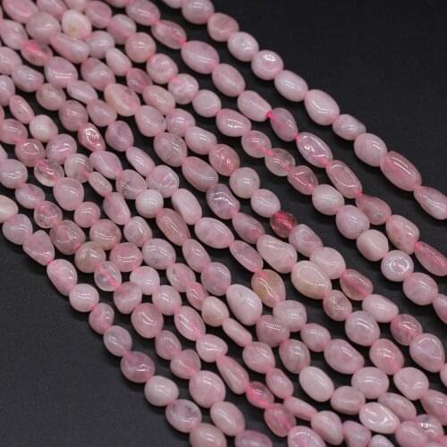 Natural Madagascar Rose Quartzs Beads Freefrom Gravel Pink Crystal Loose Beads for Jewelry Making DIY Necklace Bracelet Gift