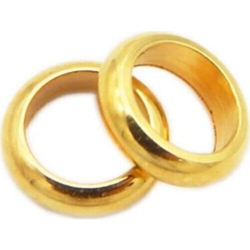 20pcs/lot Stainless Steel loose beads Spacer Beads Hole Size 4/5mm Positioning Beads for DIY Necklace Bracelets Findings