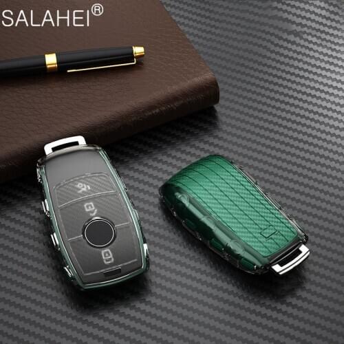 Color Soft TPU Car Key Cover Case Shell For Mercedes Benz 2017 2018 E Class E300 E200 E220 Maybach S class S320L S450 S350 W213