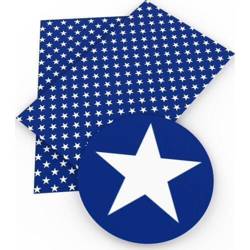 David accessories 20*33cm Stripe Star Faux Synthetic Leather Fabric, DIY Home Textile Decorative Garment Knotbow Bags,1Yc3705