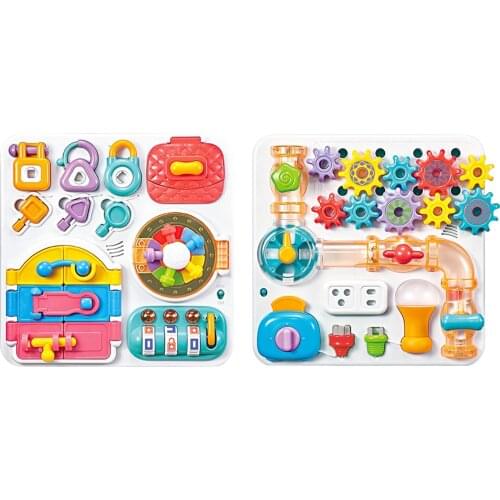 For Baby Latches Doors Stem Board Baby Montessori Sensory Activity Board Accessories Fine Motor Skill Cognition Toy Dutiful