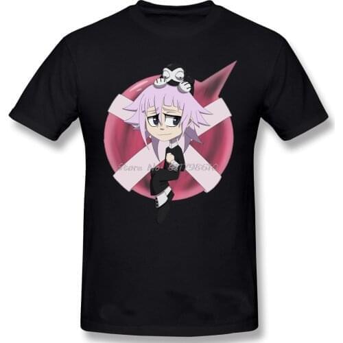 T-shirt For Men Crona And Ragnarok Chibi Cotton Soul Eater Maka Albarn Black Star T Shirt Anime Men Tee Streetwear Harajuku