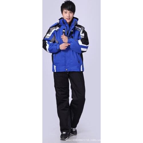 Warm Snowboarding Suits Men Winter Ski Suit Male Waterproof Breathable Snow Jacket +Pant Ski Sets set de snowboard