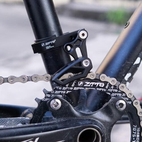Bike Single-disc Chain Guide Protector Mountain Bicycle Aluminum Alloy Chain Tensioner MTB Road Bike Accessories