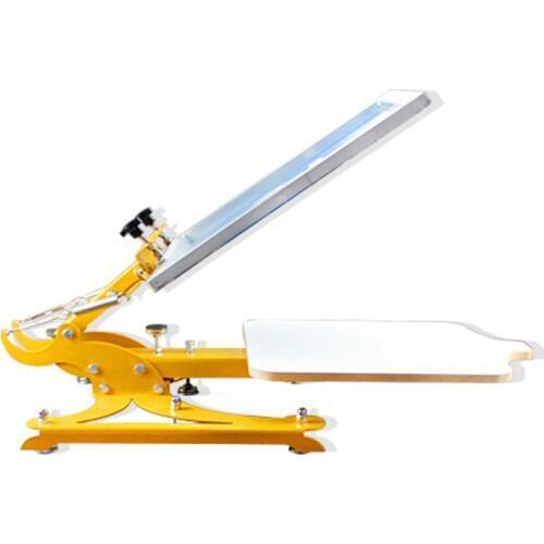 Newly desktop manual 1 color t shirts screen printing machine
