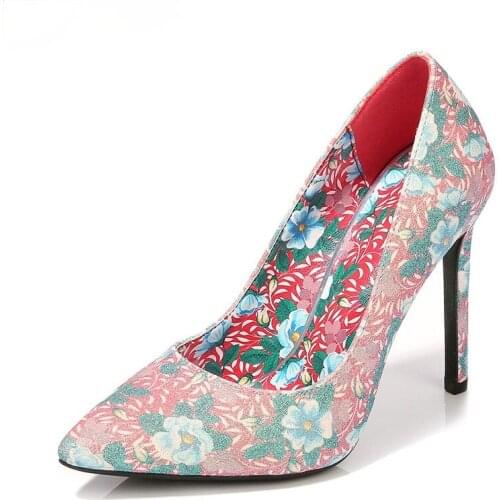 New Style Single Shoes Leopard Print Womens Shoes 11CM Pointed Toe Stiletto High Heels Ladies High Heels Spring and Autumn