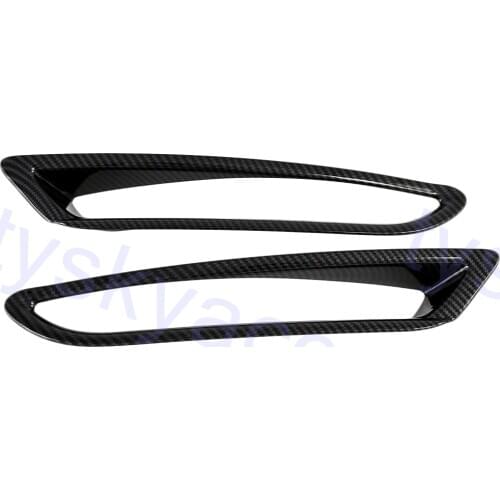 Fit For 2019 2020 Mazda 3 Sedan Carbon Fiber Rear Fog Light Lamp Cover Trim Tail Foglight Foglamp Frame Decorative Accessories