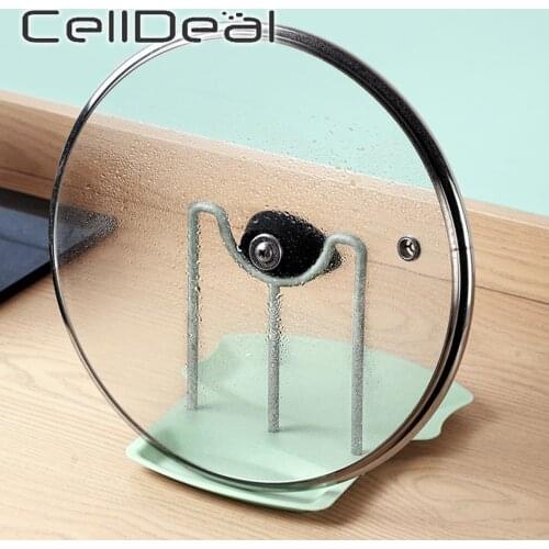 Spoon Rest Cover Lid Ladle Organizer Plastic Pot Pan Shelf Stand Holder Rack Soup Spoon Rests Kitchen Accessories Storage Tool