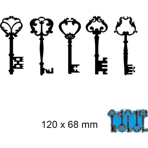 Cutting Dies Key New Metal Stencils DIY Scrap Booking Paper Cards Making Decoration