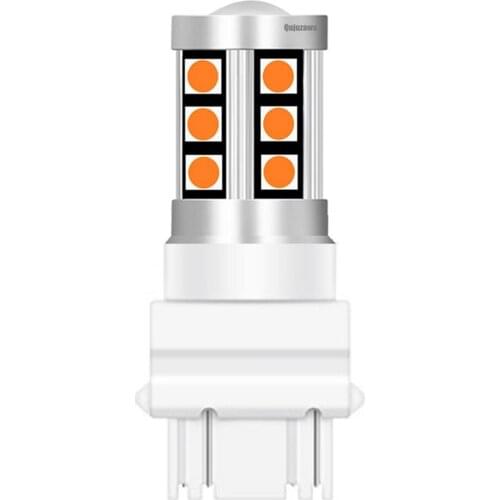 100PCS New T25 3157 P27/7W P27W 3030 LED Car Tail Brake Lamps Auto Daytime Running Light Turn Signal Reverse Bulb 3156 3057 3456