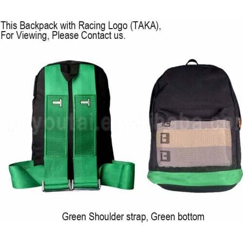 Fabric Straps Style School Backpack Car Canvas Backpack Bride Bag Racing Straps Backpack Wallet Key Case For JDM Style Racing