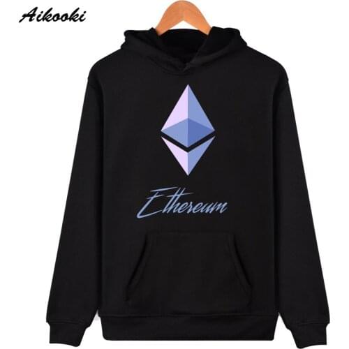 Aikooki Ethereum Hoodies Sweatshirts Men/women harajuku Ethereum hoodies sweatshirts streetwear With Cap Hoody Boys Girls Coats