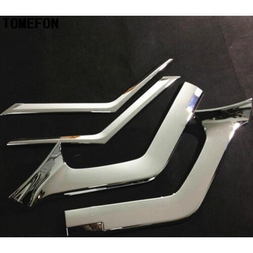 TOMEFON For Nissan Rogue X-Trail X Trail XTrail 2014 2015 ABS Chrome Front Grille Grill Cover Trim Car Styling Accessories