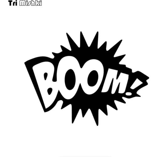 Tri mishki HZX1392 BOOM explode car sticker Vinyl Decals Waterproof sticker on Car Body Rear Window