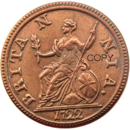 UK,1722,Browsing British Coins of George I,very rare copy coin