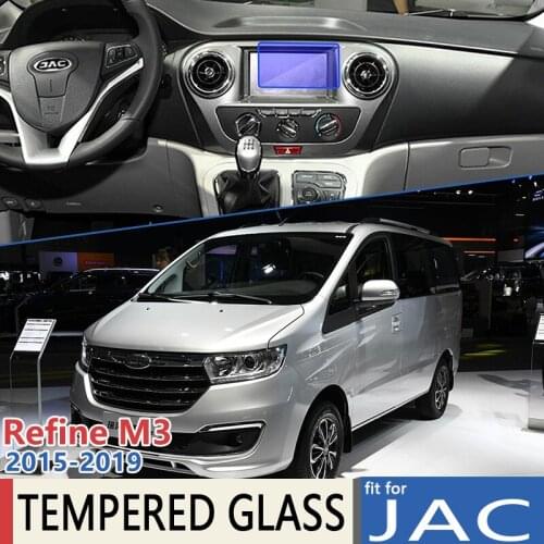For JAC Refine M3 2015 2016 2017 2018 2019 Navigation Ultra-Thin Film Perfect Fit Screen Protector Tempered Glass Accessories
