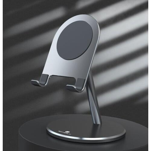 BONERUY P6 Universal Multi-Angle Adjustment Aluminium Alloy Mobile Phone Tablet Desktop Holder Stand for iPhone 12 POCO X3