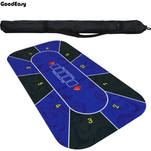 1.8m Texas Hold'em Tablecloth Rubber Mat Board Game Table Top Digital Printing Suede Casino Layout Poker Accessories