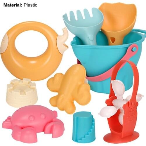 1 Set Water Toy Cartoon Animal Shape Intellectual Development Good Tenacity Toddlers Educational Beach Sand Toy Kit for Outdoor