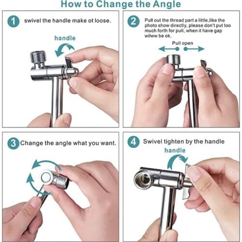 11 Inch Adjustable Shower Arm Universal Connection Solid Brass Shower Adjustable Angle Anti-leak Shower Extension Arm