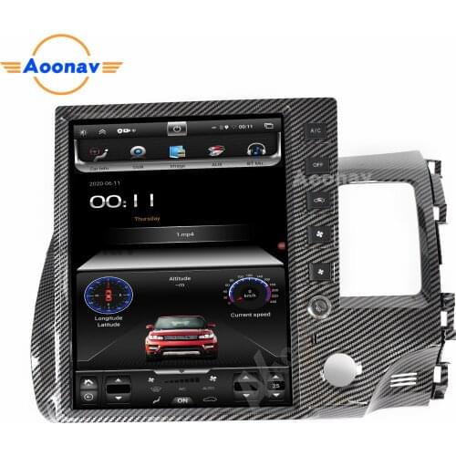 13.6 inch 2 din Android 10.0 car radio multimedia player For Honda Civic 2008-2013 car stereo head unit GPS navigation HD screen