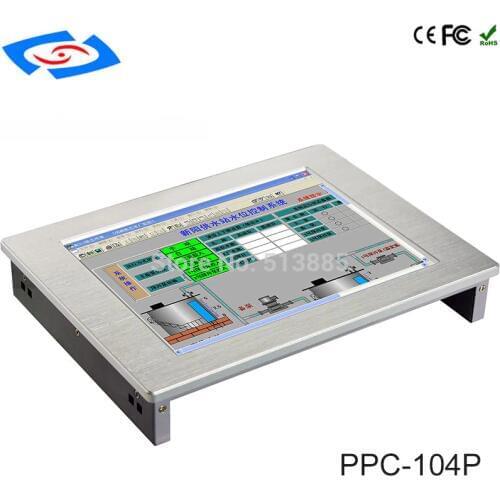 2018 New Version 10.4" Embedded Touch Screen All In One PC Industrial Panel PC Support WiFi/3G/4G/LTE For Factory Automation