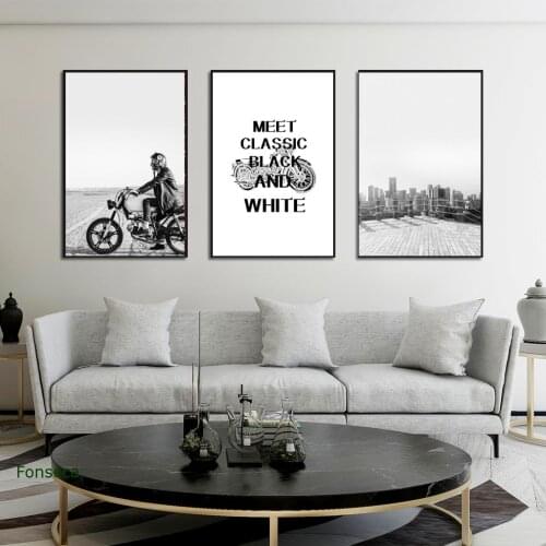 Abstract Black White Canvas Painting Print Nordic Wall Decoration Wall Art Pictures For Living Room Scandinavian Home Decor
