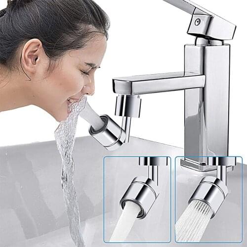 Faucet Aerator 720° Big Angle Spray Aerator Universal Kitchen Bathroom Faucet Mounted for Face Washing Gargle Eye Flush