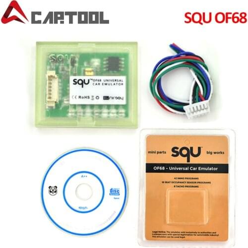 Car Emulator SQU OF68 Universal SQU OF68 Car Emulator Signal Reset Immo Programs Place ESL Diagnostic Seat Occupancy Sensor Tool