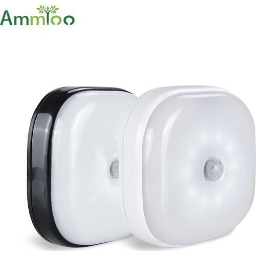 Wireless LED PIR Motion Sensor Smart Night Light luminaria led Sensor Night Lamp for Closet Bathroom Home Emergency Lightings