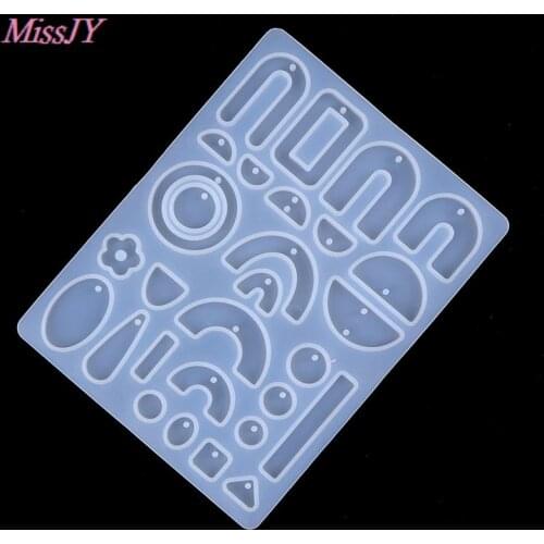 Silicone Pendant Mold For Resin Acrylic Jewelry Tools Earring Necklace Pendant Resin Mold Casting Mold Jewelry Making