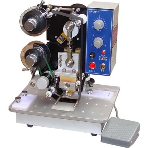 Hot sale expiry date coder, hot stamp coding machine with one ribbon for free