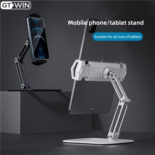 GTWIN 2021 New Tablet holder Desktop mount Stand phone holder support samsung Xiaomi iPad iPhone huawei for iPad Air/Mini/Pro