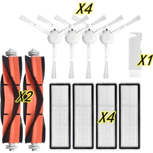 Perfect For Xiaomi Vacuum 1T Robotic Cleaner Accessories Main Roller + Side Brush + Hepa Filter + Mop Rag STYTJ02ZHM