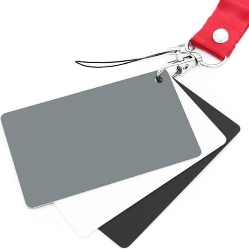 Grey Card White Balance Card 18% Exposure Photography Card Custom Calibration Gray Card Camera Checker Video DSLR