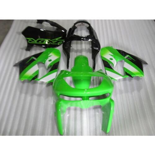 Motorcycle Fairing Kit for KAWASAKI Ninja ZX9R 98 99 ZX 9R 1998 1999 zx 9r ABS Green black Fairings set+7gifts KS07