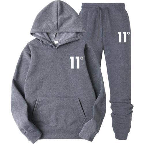 Print 11 Sportswear Tracksuit Sets Men Men Thermal Underwear Fleece Thick Hoodie+pants Malechandal Sporting Suit 2020 New Brand