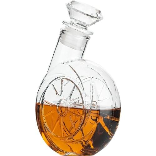 NEW 500ml Whiskey Decanter For Alcohol Crystal Glass Blower Decanter Bottle For Wine Liquor Scotch Bourbon Vodka Alcohol Drinks