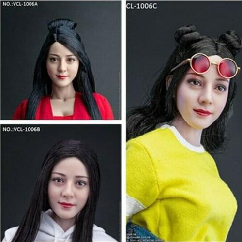 New VERYCOOL VCL-1006 1/6th Asian Beauty Hair Head Carving Fit 12'' TBL Action Figure Body in stock items