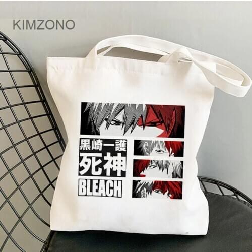 Death Note Bleach-ichigo shopping bag shopper reusable grocery bolso tote bag reusable reciclaje foldable sac toile