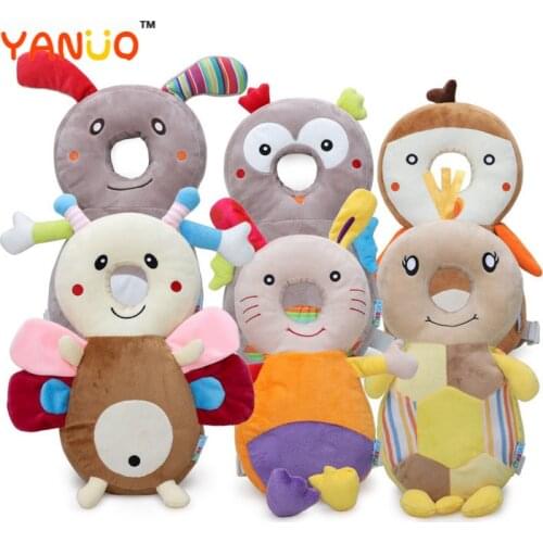 YANUO Cute Cartoon Classic Six Animal Anti-fall Pillows Thickened Infant Head Guard Anti-fall Pillow