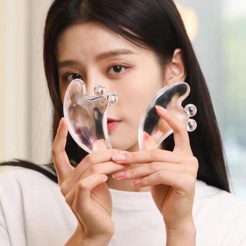 Resin Practical Facial Massager Resin Guasha Set Facial Roller Stone Board Massage Tool Natural Lightweight for Face